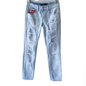 Lovesick Distressed Jeans, Size 1